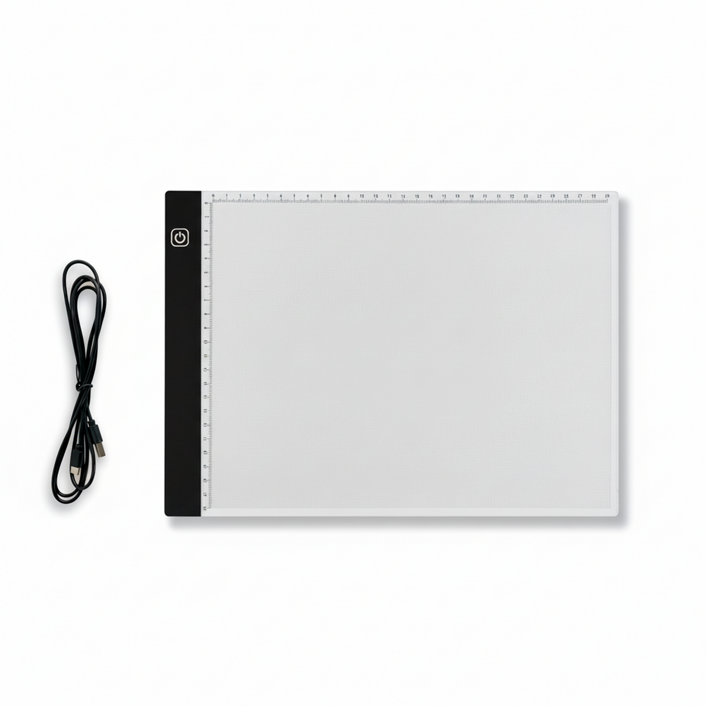 Led lydplade med kabel til kreative projekter fx. mal-med-prikker og diamondpainting, A4 (29,7 × 21 cm)